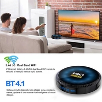 TV Box Android 11 con Soporte para Logotipo OEM, Firmware Personalizado, Chip Amlogic S905W2, 2G/4G RAM, 16G/32G/64G ROM, WiFi Dual, Modelo HK1 Rbox W2