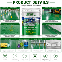 Peinture pour sols à base d'eau en polyuréthane Bunkerway BKW-JAZ001 - Revêtement industriel à haute résistance à l'usure pour usine et entrepôt