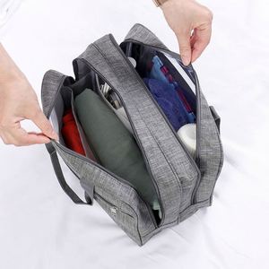 Sac de voyage portable à séparation humide/sèche avec fermeture éclair pour bain de bouche, en tissu Oxford, anti-poussière, pour la prévention des épidémies et la natation - Product Image 3
