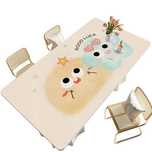 Set de table rectangulaire en silicone Sky Pompom, motif animaux mignons, imperméable, anti-huile, antidérapant, écologique, pour usage domestique - Product Image 3