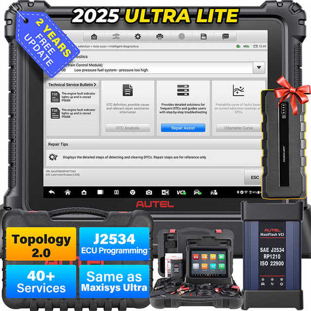 Autel MaxiCom Ultra Lite Scanner Upgrade of MS919 Elite II Pro MS909 908 As MaxiSys Ultra Programming Coding