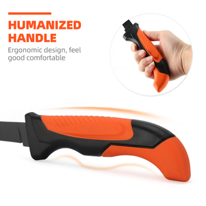 سكين صيد سمك فيليه من الفولاذ المقاوم للصدأ بطلاء أسود خارجي مع غمد PP سكين فيليه سمك من الفولاذ المقاوم للصدأ مخصص - Product Image 5