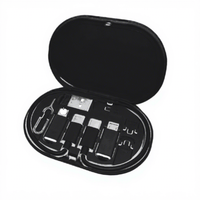 Kit adaptateur USB multifonction 6-en-1 avec boîte de rangement et kit de câbles de charge rapide, convertisseur USB C vers Type C/Micro