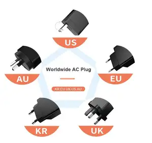 PD Charger 65W GaN Fast Charger 3 Ports Dual Type C USB Adapter Charger With US EU UK AU Plug