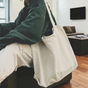 กระเป๋าผ้าใบขนาดใหญ่สำหรับผู้หญิงกระเป๋าโท้ทเดินชายหาดแบบพกพาทนทานพับได้กระเป๋าช้อปปิ้งแบบนำมาใช้ใหม่ - Product Image 2