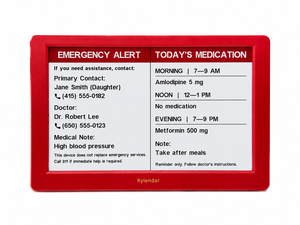 Intelevia - Pantalla Inteligente de Tinta Electrónica de 7 Pulgadas con WiFi, Alerta de Emergencia y Recordatorio de Medicamentos para Personas Mayores, Cuidado de Ancianos, Calendario Digital - Product Image 1