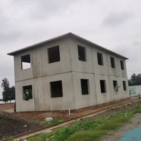 Maison préfabriquée avec maison modulaire préfabriquée en béton moule maison mobile pour application hospitalière fait de matériaux de conteneur de panneau sandwich