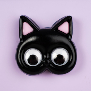 Jouet à presser en forme de chaton de dessin animé pour enfants, en matériau TPR, couleur personnalisable, gadget anti-stress et anti-anxiété - Product Image 5