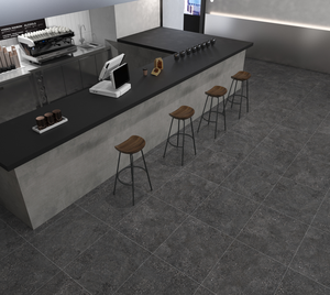 Nhà máy chất lượng cao trực tiếp <span class=keywords><strong>600x600mm</strong></span> <span class=keywords><strong>24</strong></span> "x <span class=keywords><strong>24</strong></span>" 60x60cm thiết kế mới rãnh loạt Matt tối màu xám sứ mộc mạc sàn gạch - Product Image 1