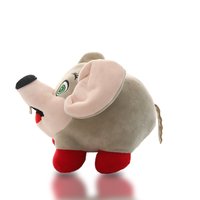 Tirelire en peluche de souris amusante personnalisée en gros Tirelire unisexe en coton avec logo brodé Matériau de remplissage PP