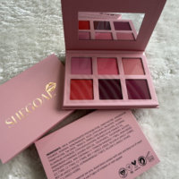 Palette de fards à joues 6 couleurs haute pigmentation, mélangeable, waterproof, végane et sans cruauté animale – Offre Spéciale