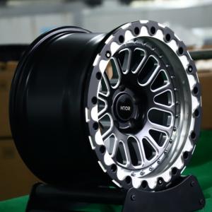 Jantes en aluminium forgé HTOR 18x10 19x11 5x112 pour course sur circuit, avec système Beadlock, finition noire usinée, pour <span class=keywords><strong>Audi</strong></span> RS3 RS4 RS5 S4 S5 TTRS - Product Image 5