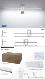 Lámpara de Pared Minimalista de Aluminio COMBO LED 4100K Blanco Neutro con Interruptor de Control y Regulación de Intensidad para Sala de Estar - Product Image 6