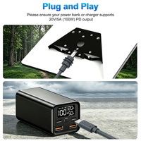 Câble d'alimentation USB-C vers DC pour Starlink Mini extérieur, câble de charge PD 100W, cordon d'alimentation robuste 18AWG pour alimentation portable