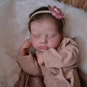 Muñeca Bebé Reborn Loulou de 19 Pulgadas, Muñeca Realista Hecha a Mano, Juguete de Alta Calidad, Regalo Popular para Niños - Product Image 1