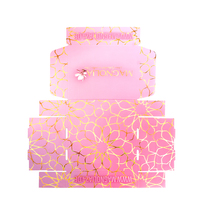 Boîte d'expédition en carton ondulé pliable imprimée avec logo personnalisé Boîtes postales en carton cosmétique pour huile essentielle Emballage en boîte cadeau rose en carton