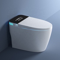 Inodoro Inteligente de Una Pieza con Sensor Automático, Bidé, Inodoro con Funcionamiento Automático, Inodoros Inteligentes con Control Remoto