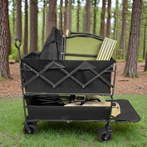 Wagon <span class=keywords><strong>utilitaire</strong></span> pliable personnalisé réglable pour plage <span class=keywords><strong>en</strong></span> plein air chariot pliable à roues larges grand Wagon pliant - Product Image 3
