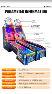 Machine <span class=keywords><strong>de</strong></span> jeu d'arcade à jetons pour Parks Redemption Alley Ball Sport <span class=keywords><strong>Bowling</strong></span>-Solution <span class=keywords><strong>de</strong></span> divertissement multi-sport - Product Image 5