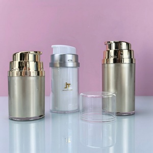 50ml Gold Cream Container Airless <b>Pump</b> Jar 100ml Airless <b>Pump</b> <b>Bottle</b> with Dispenser - Product Image 3
