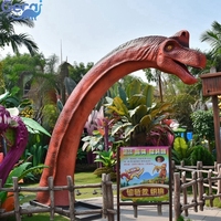 Dinosaures animatroniques grandeur nature pour parc d'attractions, modèle de dinosaure mécanique pour exposition, capteur infrarouge