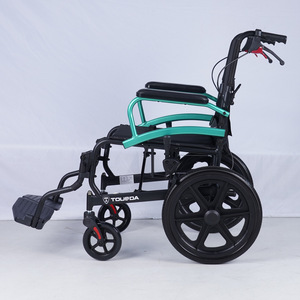 Silla de Ruedas Manual Tousda de Aleación de Aluminio, Plegable, Ligera, Portátil, para Uso en Interiores y Exteriores, Ayuda de Movilidad para Personas Mayores - Product Image 5