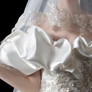 <span class=keywords><strong>Robe</strong></span> <span class=keywords><strong>de</strong></span> <span class=keywords><strong>mariée</strong></span> 2026 en satin blanc ivoire, bustier, dos nu, longueur ras du sol, <span class=keywords><strong>grande</strong></span> <span class=keywords><strong>taille</strong></span>, style princesse, traîne chapelle, haut <span class=keywords><strong>de</strong></span> gamme - Product Image 5