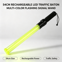Bâton de signalisation clignotant non réfléchissant de 54 cm pour la sécurité routière avec batterie rechargeable - Vente en gros disponible Lb