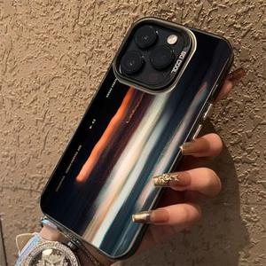 เคสโทรศัพท์มือถือสีอิเล็กโทรเพลทสีเงินพิมพ์เงาลวงตาสำหรับ iPhone x XR XS 11 12 13 14 15 16 17 PRO <span class=keywords><strong>MAX</strong></span> - Product Image 3