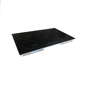 Lot de 5 éléments 36 in, éléments Cuiseur de cuisine à Induction de Surface lisse, pont de cuisine, noir - Product Image 2