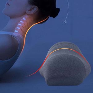 Coussin de massage pour le cou avec fonctions chauffantes et vibrantes, conçu de manière ergonomique, pour soulager les douleurs profondes des tissus. - Product Image 3