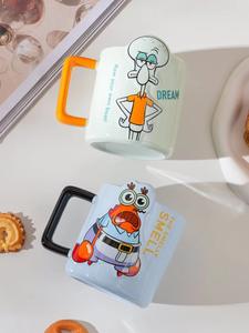 Taza de cerámica creativa de <span class=keywords><strong>Bob</strong></span> <span class=keywords><strong>Esponja</strong></span>, taza de desayuno personalizada, linda taza para beber - Product Image 1