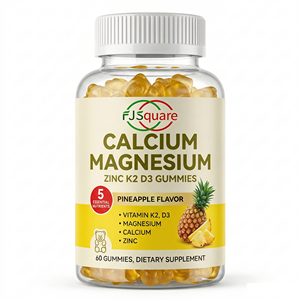 OEM Sugar-Free Gummies Calcium <strong>Magnesium</strong> <strong>with</strong> <strong>Zinc</strong> <strong>and</strong> <strong>Vitamin</strong> K2 D3 Supplements Immune System <strong>and</strong> Mood Support for Adults - Product Image 1