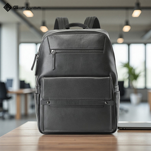 Ba lô đựng laptop <span class=keywords><strong>Macbook</strong></span> Pro 16 inch cao cấp, chất liệu da Nappa thật, kiểu dáng balo học sinh, có khóa kéo - Product Image 1