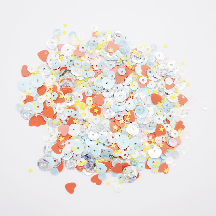 Loose Sequin 3-4mm Mixed more Colors Sequin For sequin dresses women party