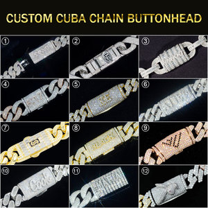 Custom Baguette Cut Vvs Moissanite Cuban Link Ketting Hiphop Stijl Wit Goud 925 Zilver Cubaanse Ketting Fijne Mannen Sieraden - Product Image 4