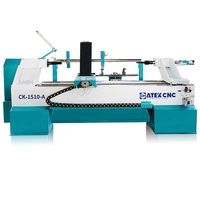 Haute performance de coût CK-1510A personnalisé 4kw 5kw automatique bois jouet en bois faisant la machine queue de billard cnc tour à bois
