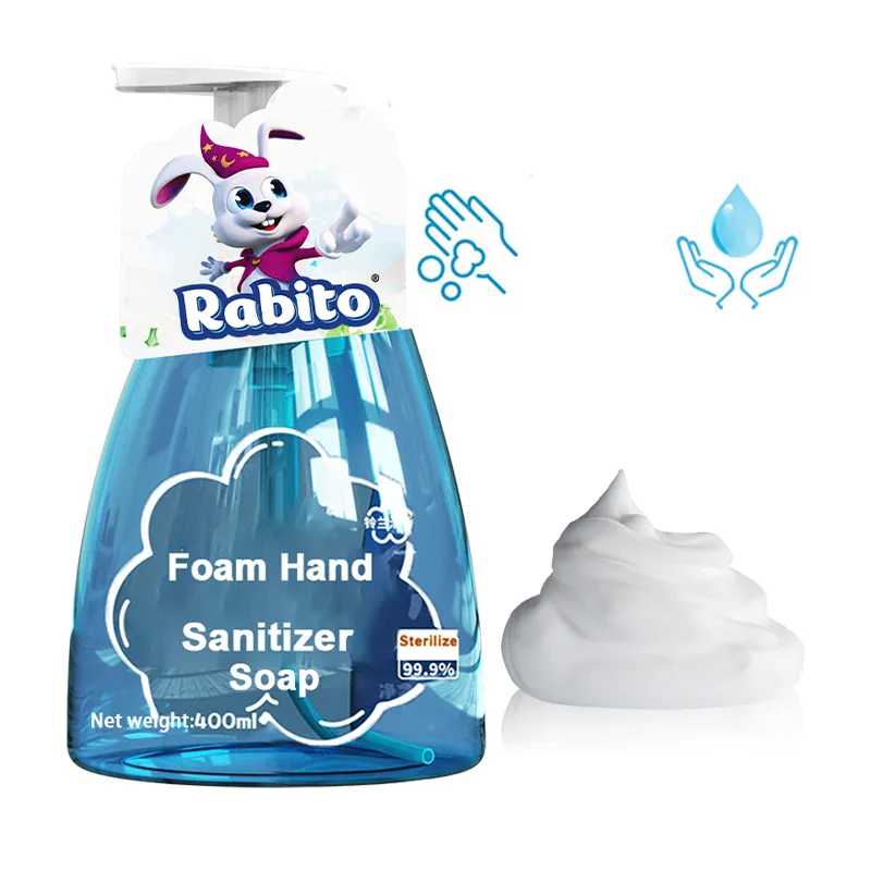 Vente en gros en usine Savon gel moussant liquide pour lavage des mains avec bactéricide