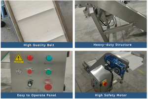 Новый регулируемый сетчатый конвейер Gloex с наклонной лентой для готовых пищевых продуктов и закусок, с гигиеничным дизайном - Product Image 5