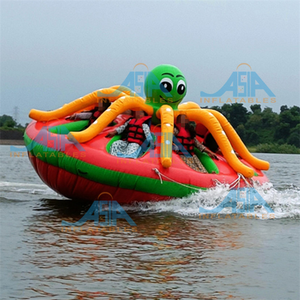 Bote Inflable Giratorio Disco UFO Volador Remolcable para Agua, Tubo Inflable Giratorio Disco, Tumbona Giratoria <span class=keywords><strong>Galaxy</strong></span> Twister - Product Image 5