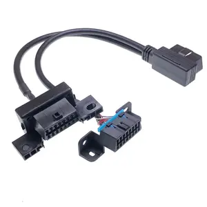Universal OBD II Splitter Extension Y Cable For Kia Harness J1962 for GPS Tracking Devices