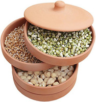 Plateau de graines de pépinière biologique, tour de germination écologique pour graines de terre avec couvercle
