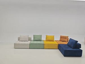 Sofá Modular Moderno con Cubierta de Tela, Diseño Seccional, Desmontable y Lavable, Sofá de Esquina para Sala de Estar de Una Plaza - Product Image 1