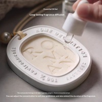 Diffuseur de parfum ovale en plâtre écologique pour armoire, désodorisant longue durée pour la maison, cadeau idéal