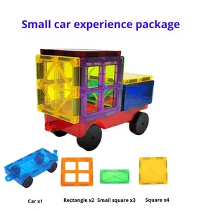 Grenz überschreitende große bunte Fenster Magnet fliesen Starke magnetische Bausteine Kinder Lernspiel zeug Montage Jungen Set - Product Image 6