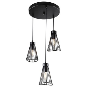 SKD Metal 3 <b>Lights</b> E27 <b>Bulbs</b> Hanging Lamp Simple Pendant Lamp for Kitchen Island - Product Image 1