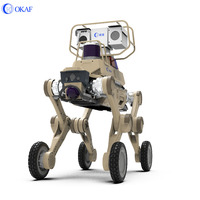 Perro Robótico Inteligente con Evitación de Obstáculos Autónoma, Patrulla Autónoma, Equipado con Red 4G, Cámara Térmica, Perro Robot Cuadrúpedo