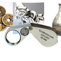 Portable Pocket 20X Full Metal Optical Foldable Jewelry Loupe Magnifier for Jeweler Coins Stamps Antiques