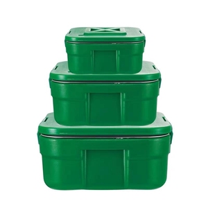<span class=keywords><strong>Pot</strong></span> <span class=keywords><strong>de</strong></span> conservation alimentaire chauffable en acier inoxydable à double isolation écologique <span class=keywords><strong>de</strong></span> 2,5/5/10 L avec couvercle en plastique - Product Image 1