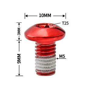 木其子自行车盘式制动器转子螺栓T25 M5 * 9毫米<span class=keywords><strong>MTB</strong></span>公路自行车钢盘式制动器转子固定螺钉 - Product Image 3